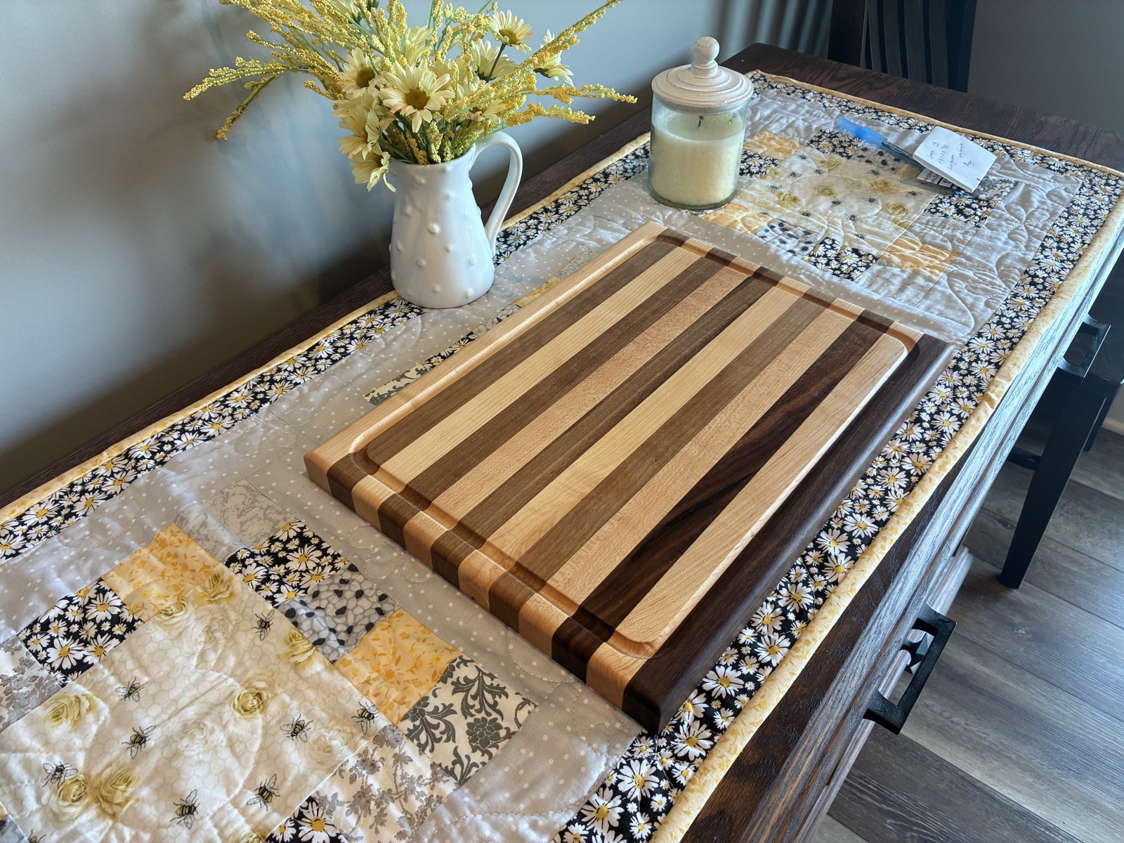 Walnut & Maple Edge Grain Board with Juice Groove — photo 3