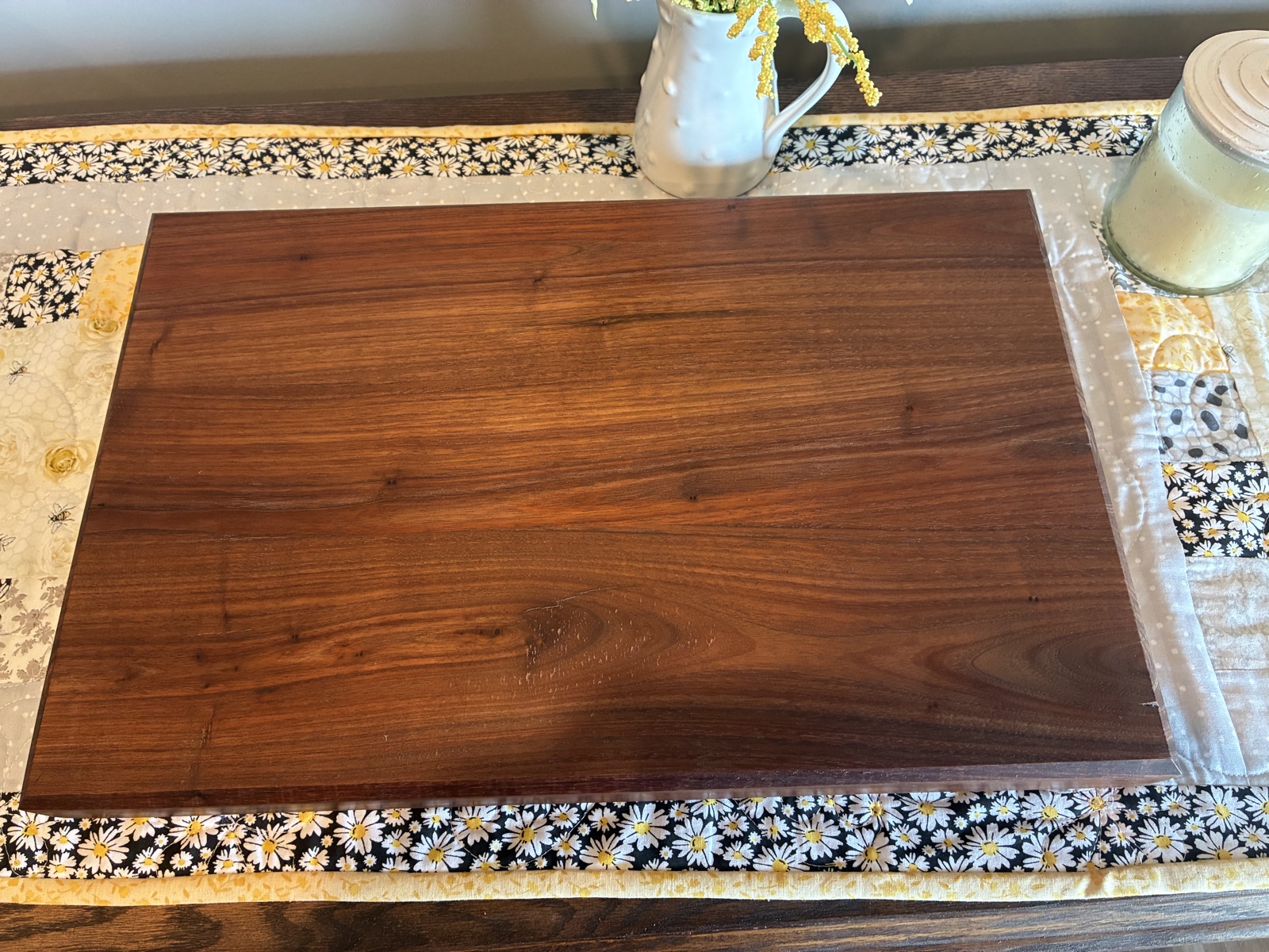 Solid Walnut Edge Grain Cutting Board — Board 14