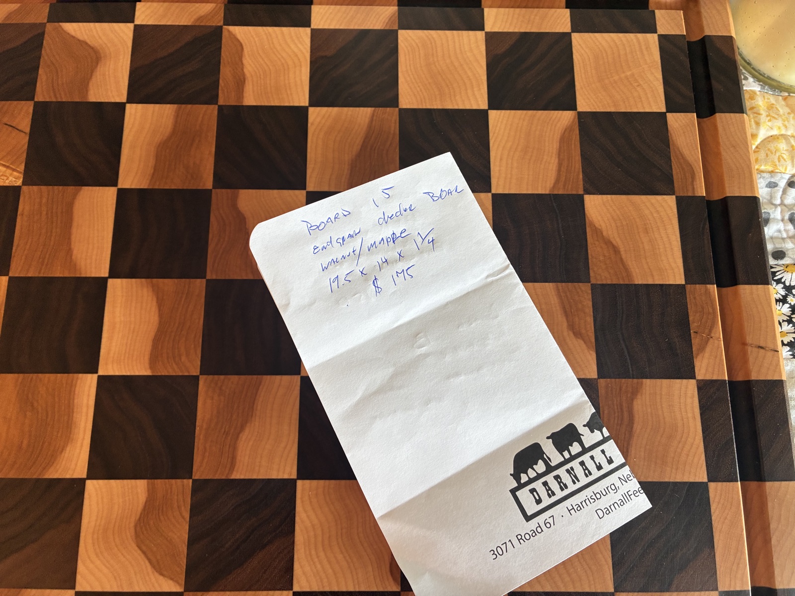 Walnut & Maple End Grain Cutting Board — Board 15